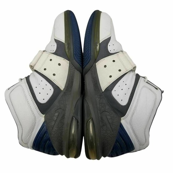 Nike Air Mens Force Operate Max 1 Sneaker White Blue 310429-144 Strap 10.5M - Picture 5 of 12